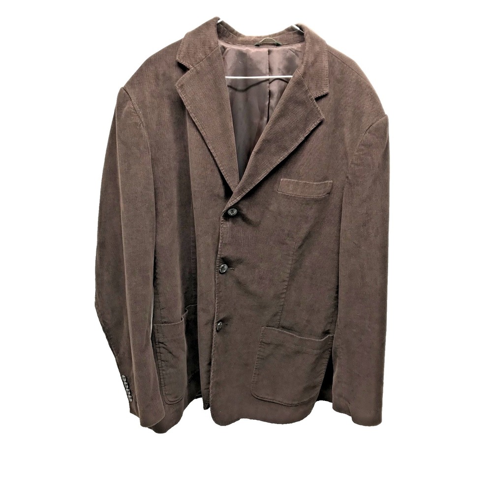 Eddie Bauer Corduroy blazer Mens XL Brown Sport coat Jacket Ralph Lauren